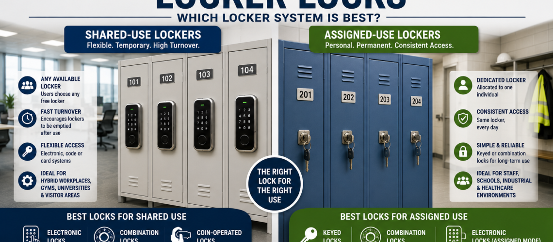 shared-use locker locks