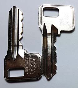 Replacement locker key