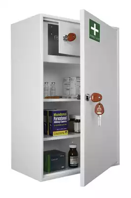 Medical cabinet with internal storage compartment
