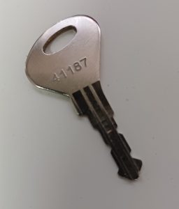 Replacement locker keys for Pure lockers