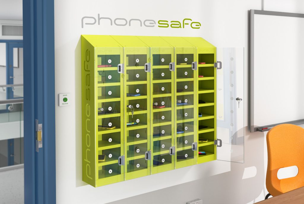 School mobile phone storage